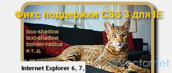 Поддержка CSS3 в IE 6, 7 и 8